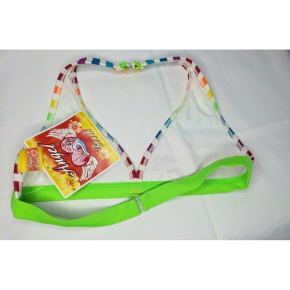 Angel Beach Girls 14/16 2 Piece Swimsuit Set RN 103658 Multi Colored - Picture 11 of 11